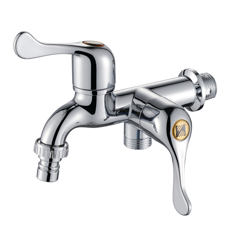 Plastic Faucet Washing Machine Faucet One-Switch Two-Way Sink Outdoor Tap Bibcock Mop Pool