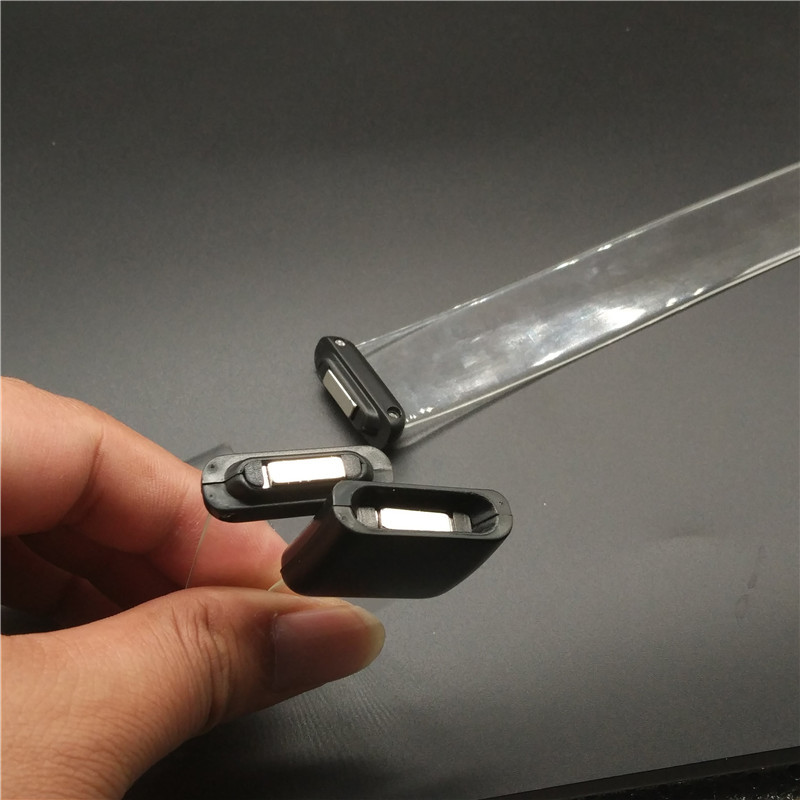 PVC Laser Logo Magnetic Luminous Bracelet Wide Strap Led Switch Bracelet Concert Cheering Props Wholesale