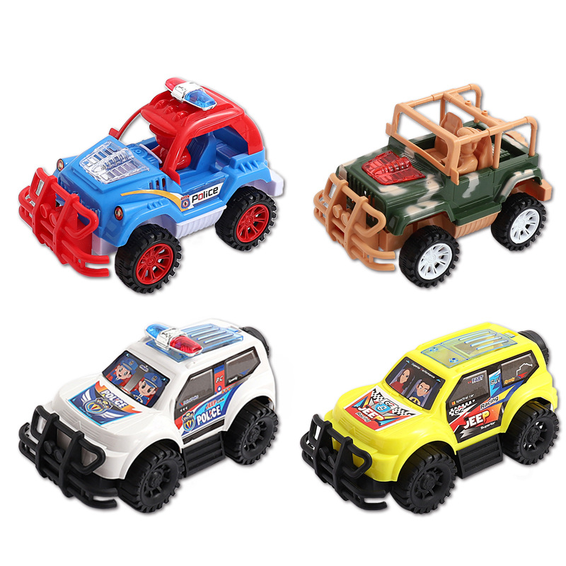 Factory Direct Sale Children&#039;s Pull Switch Lamp Light Toy Car Baby Light Police Car Stall Hot Sale Wholesale One Piece Dropshipping
