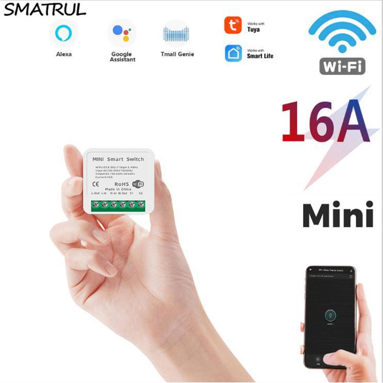 Graffiti WiFi Switch Concealed Hidden Intelligent Voice App Control Switch Mini WiFi Switch