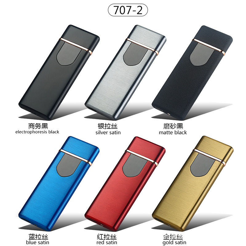 Ultra-Thin Charging Cigarette Lighter Touch Screen Induction Double-Sided Ignition USB Charging Lighter Cigarette Lighter Wholesale Jl707