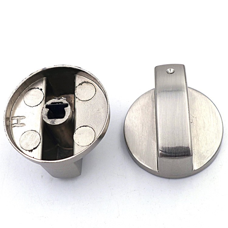 Ignition Switch Button Stove with Gas Stove Switch Knob Gas Stove Embedded Stove Brushed Metal Knob