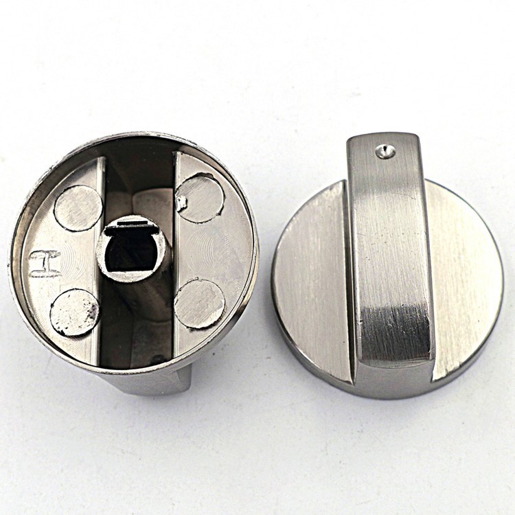 Gas Stove Switch Knob Gas Stove Ignition Switch Button Stove Accessories Embedded Stove Wire Drawing Metal Spin