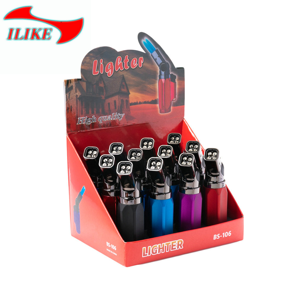 Manufacturer direct cigar lighter igniter small airbrush small welding torch lighter outdoor flamethrower bs-106