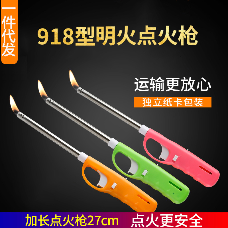 Factory Pin Lengthened Lighter Electronic Ignition Device Kitchen Liquefied Gas Gas Stove Open Flame Burning Torch Igniter