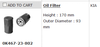 Oil Filter OK467-23-802