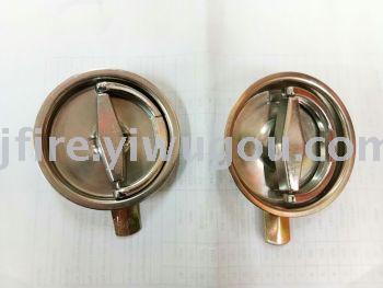 Stainless steel round fire box door lock, fire box door handle.