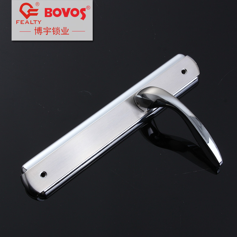 Bright nickel brushed zinc alloy door lock large zinc alloy panel high quality customized production.