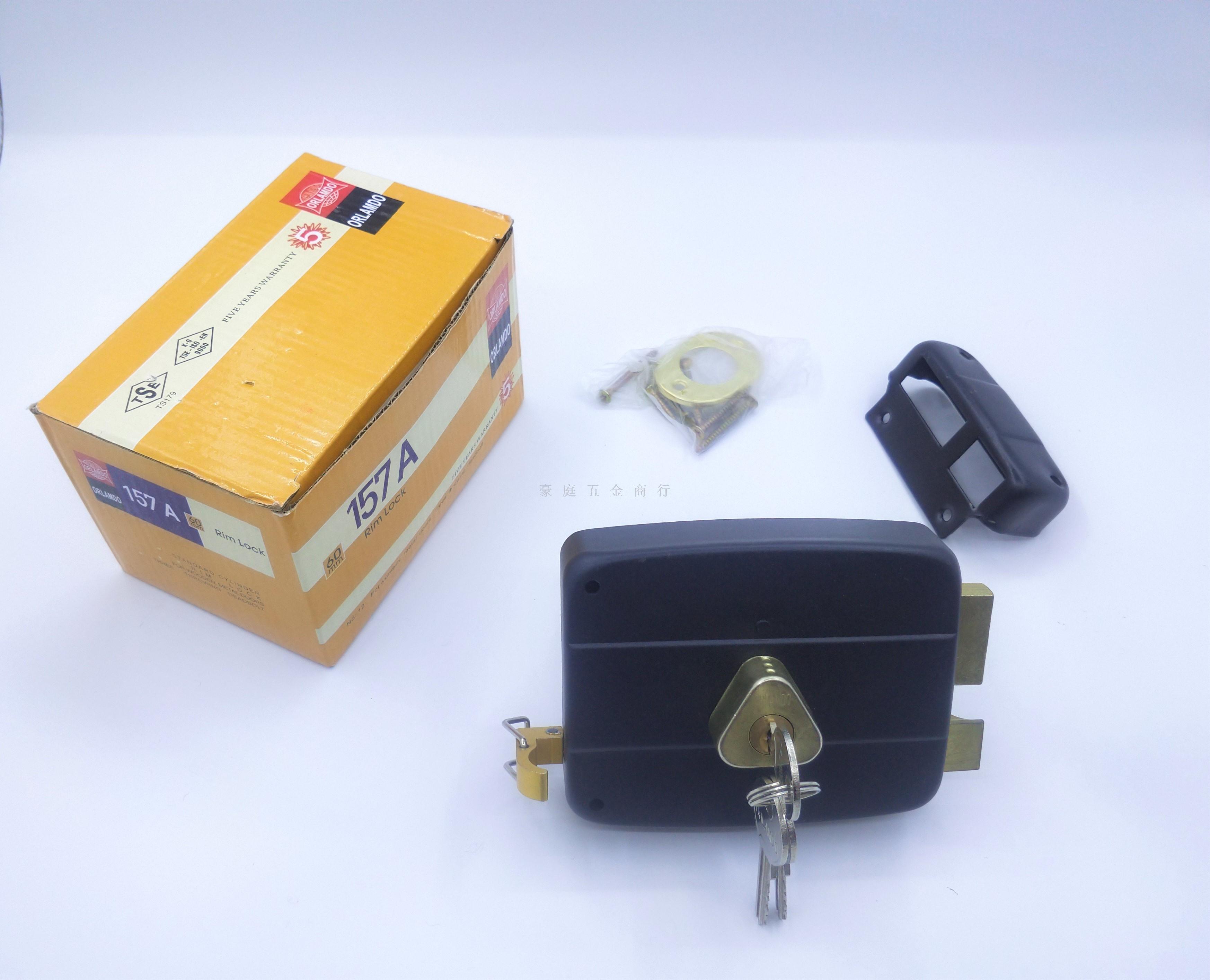 External Gate Lock Iron Door Lock Black Paint Color Orlamdo Brand