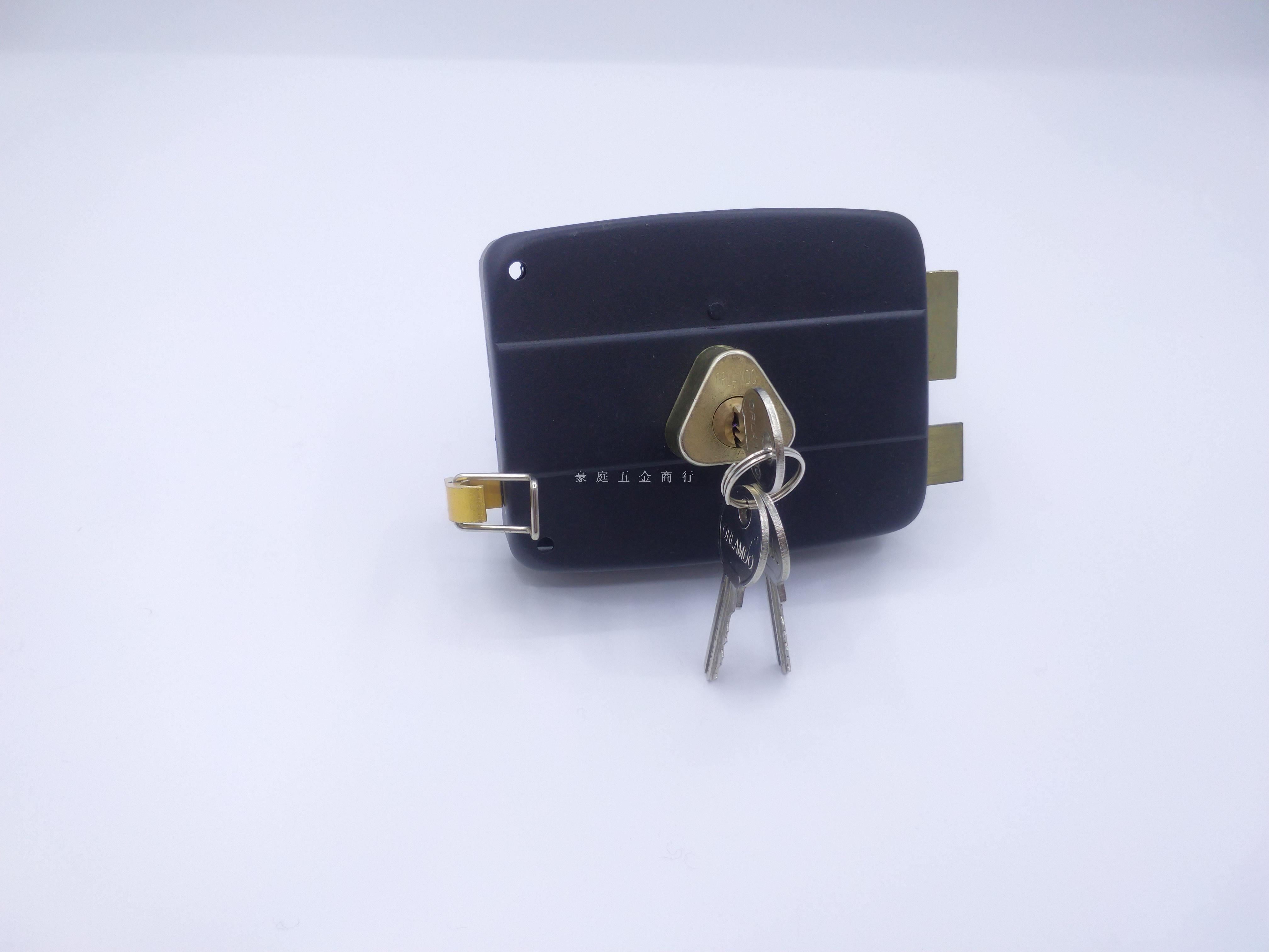 External Gate Lock Iron Door Lock Black Paint Color Orlamdo Brand