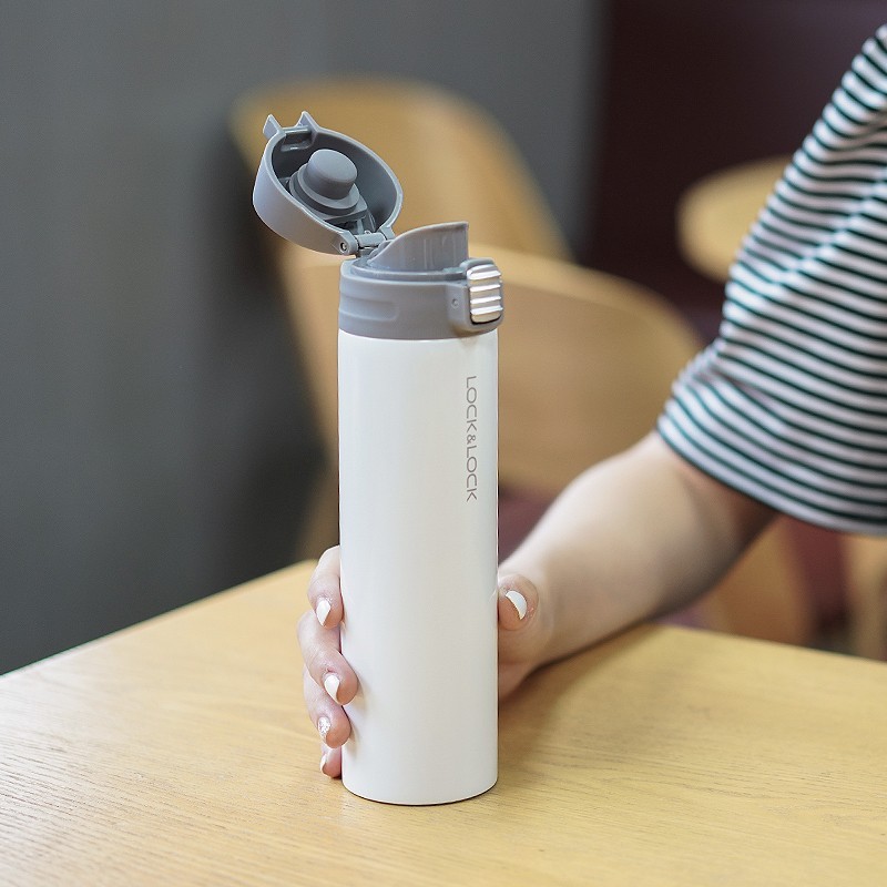 Lock Vacuum Cup Colorful Bounce Cover Mug 390ml Portable Vehicle-Mounted Printed Gift Lhc3222 Water Cup
