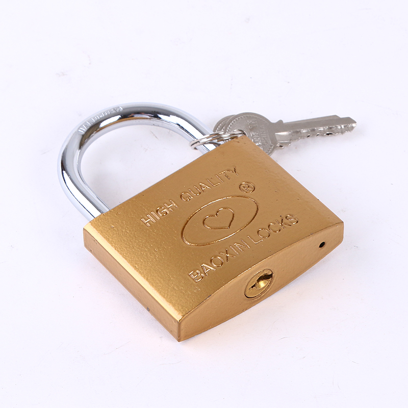 And then yee Warehouse door anti-theft anti-rust hair locks small padlock imitation copper padlock bag Zipper lock