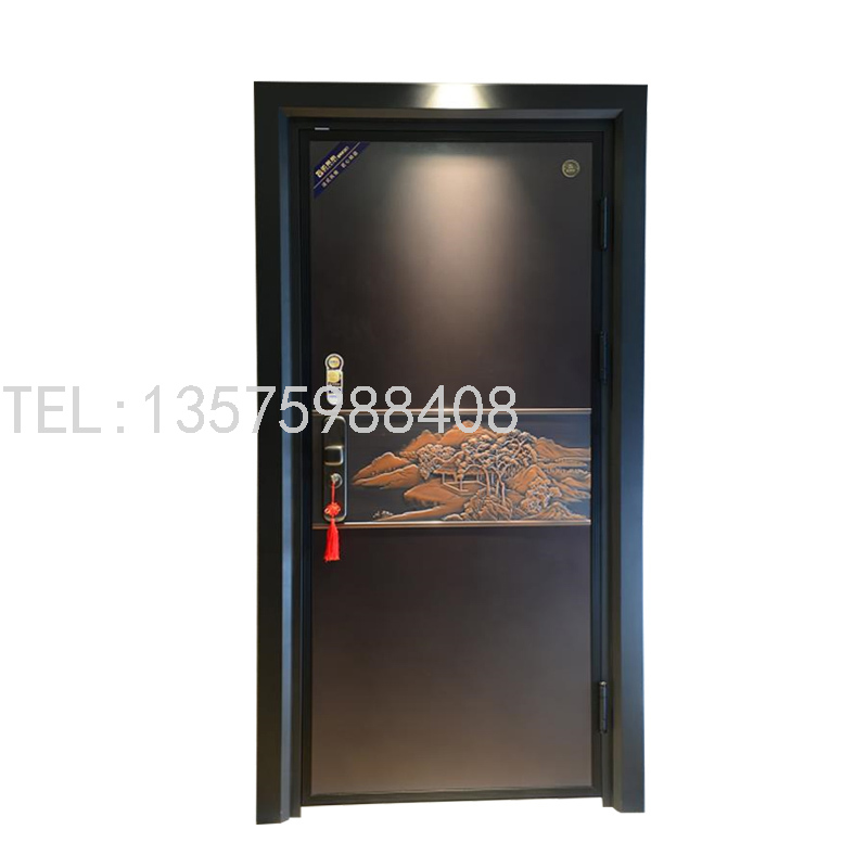Class A Anti-Theft Door Household Entrance Door Smart Fingerprint Lock Door Steel Safety Door