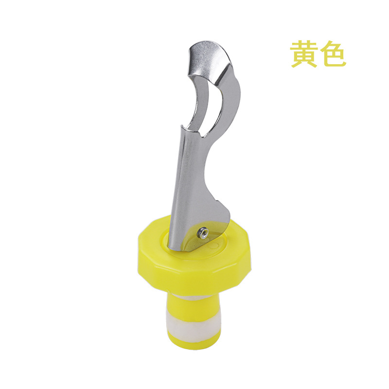 Gel Bottle Stopper Wine Stopper Sealed LeakProof Lower Pressure Cork Stainless Steel Open Jar Opener Keep Fresh Stopper