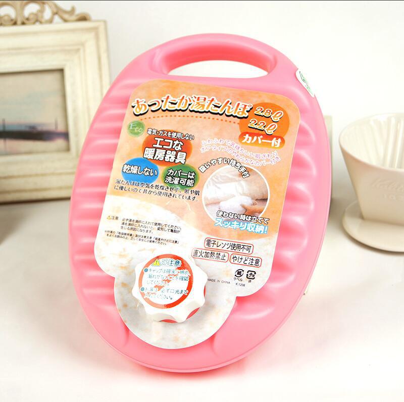 2019 New Water Injection Environmental Protection Anti-Pressure Explosion-Proof Hot Water Bag Hand Warmer Japan Tangpozi Hot Water Bottle 2200ml