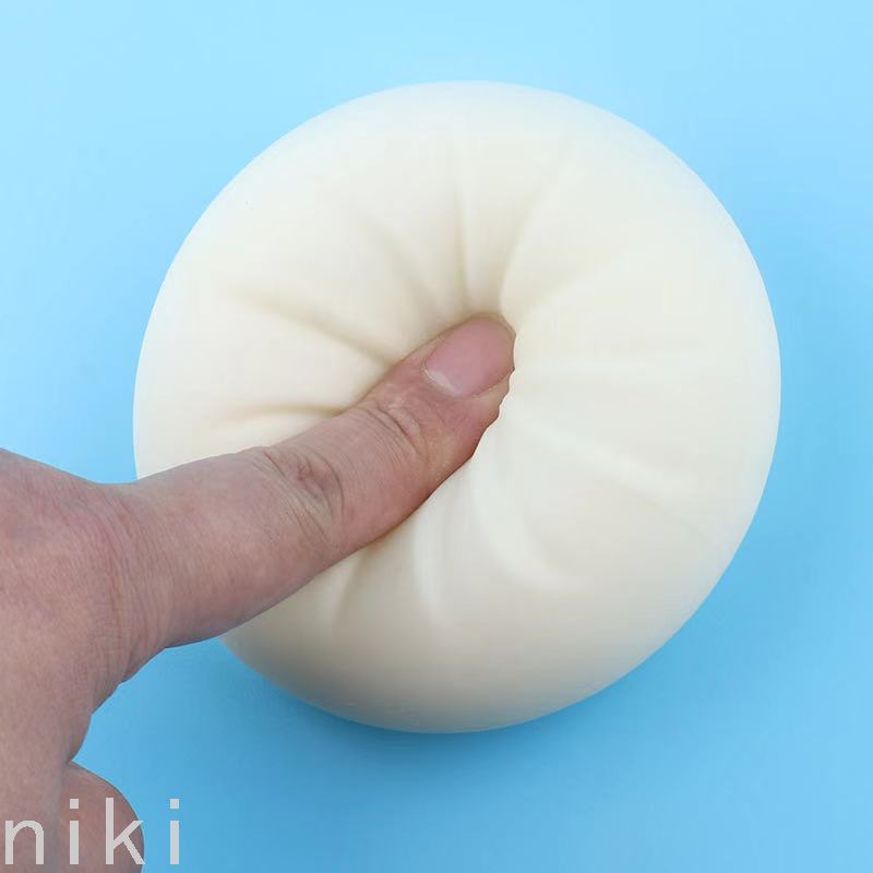 Cha Siu Bao Useful Tool for Pressure Reduction Squeezing Toy Whole Bag Fake Steamed Stuffed Bun Simulation Vent Spoof Soft Bag Steamed Stuffed Bun Decompression Toy