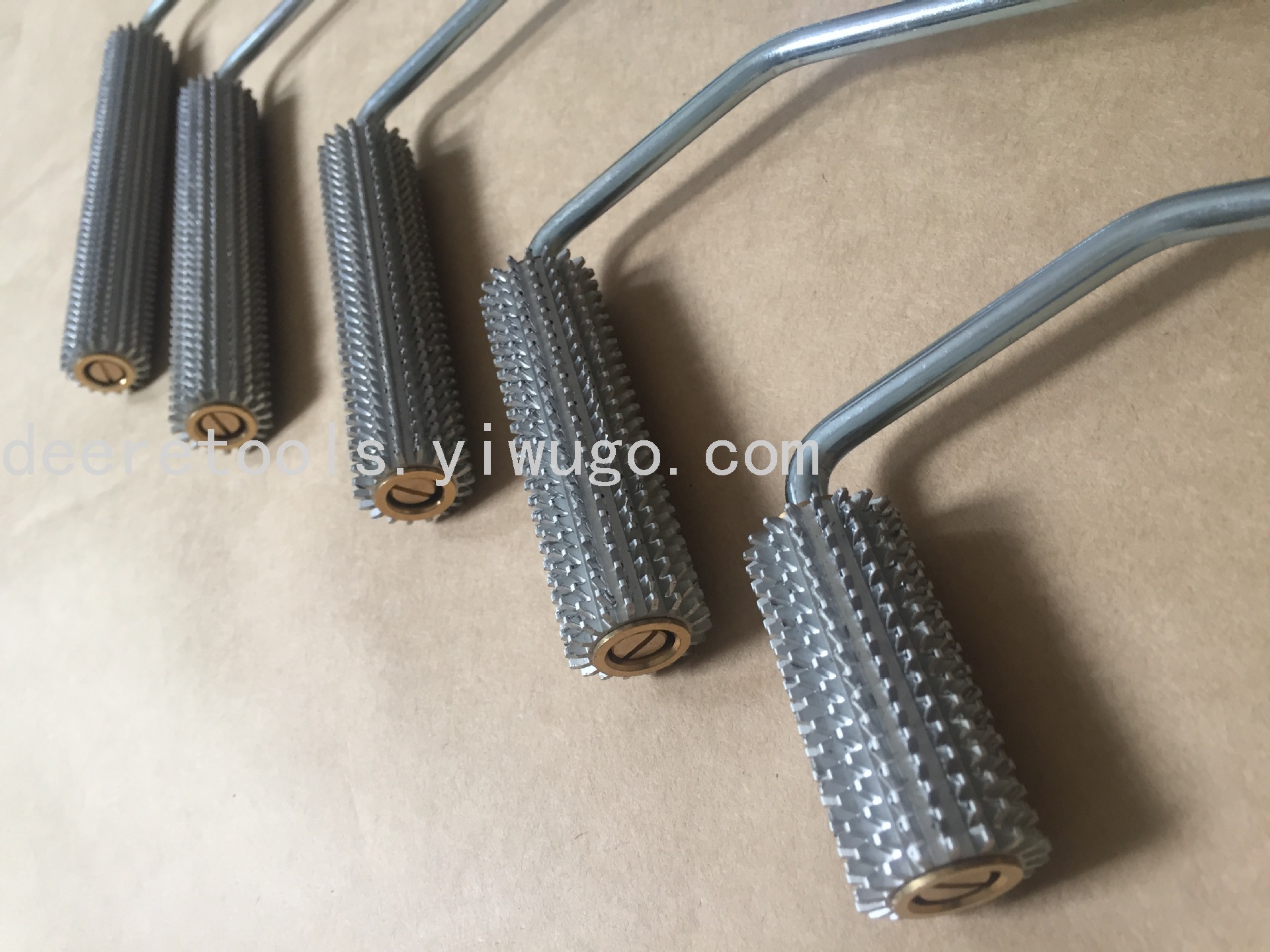 Fiberglass Hand Paste Tool Anti-Foaming Roller Brush Pressure Bubble Resin Bubble Horizontal Grain Diameter Thorn Pattern Aluminum Iron Steel Rolling