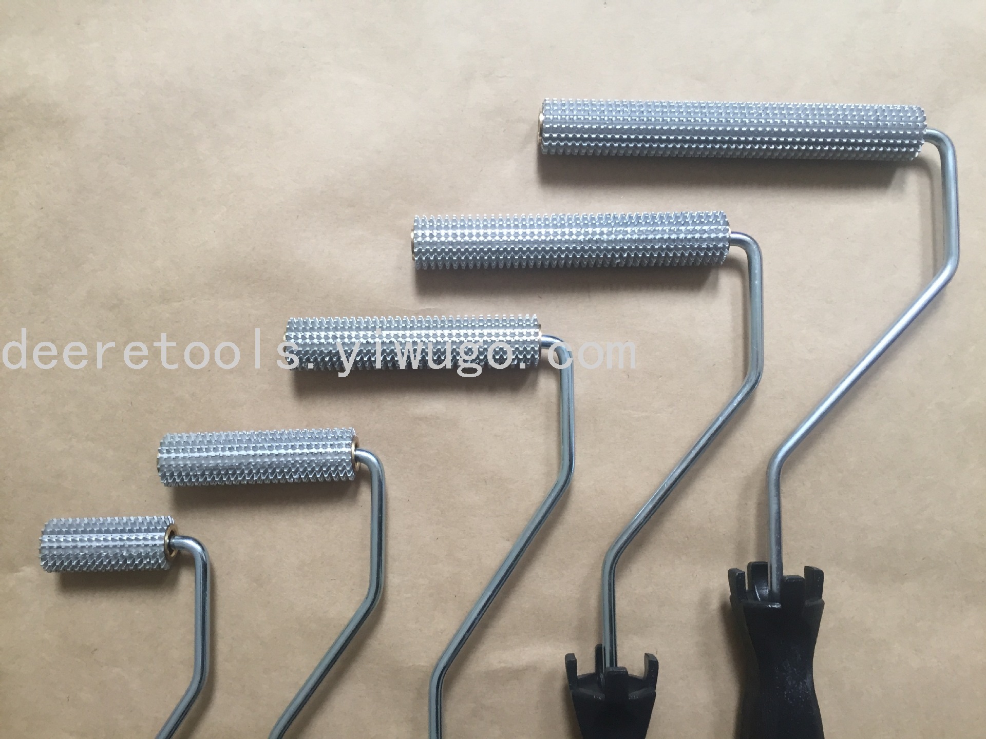 Fiberglass Hand Paste Tool Anti-Foaming Roller Brush Pressure Bubble Resin Bubble Horizontal Grain Diameter Thorn Pattern Aluminum Iron Steel Rolling