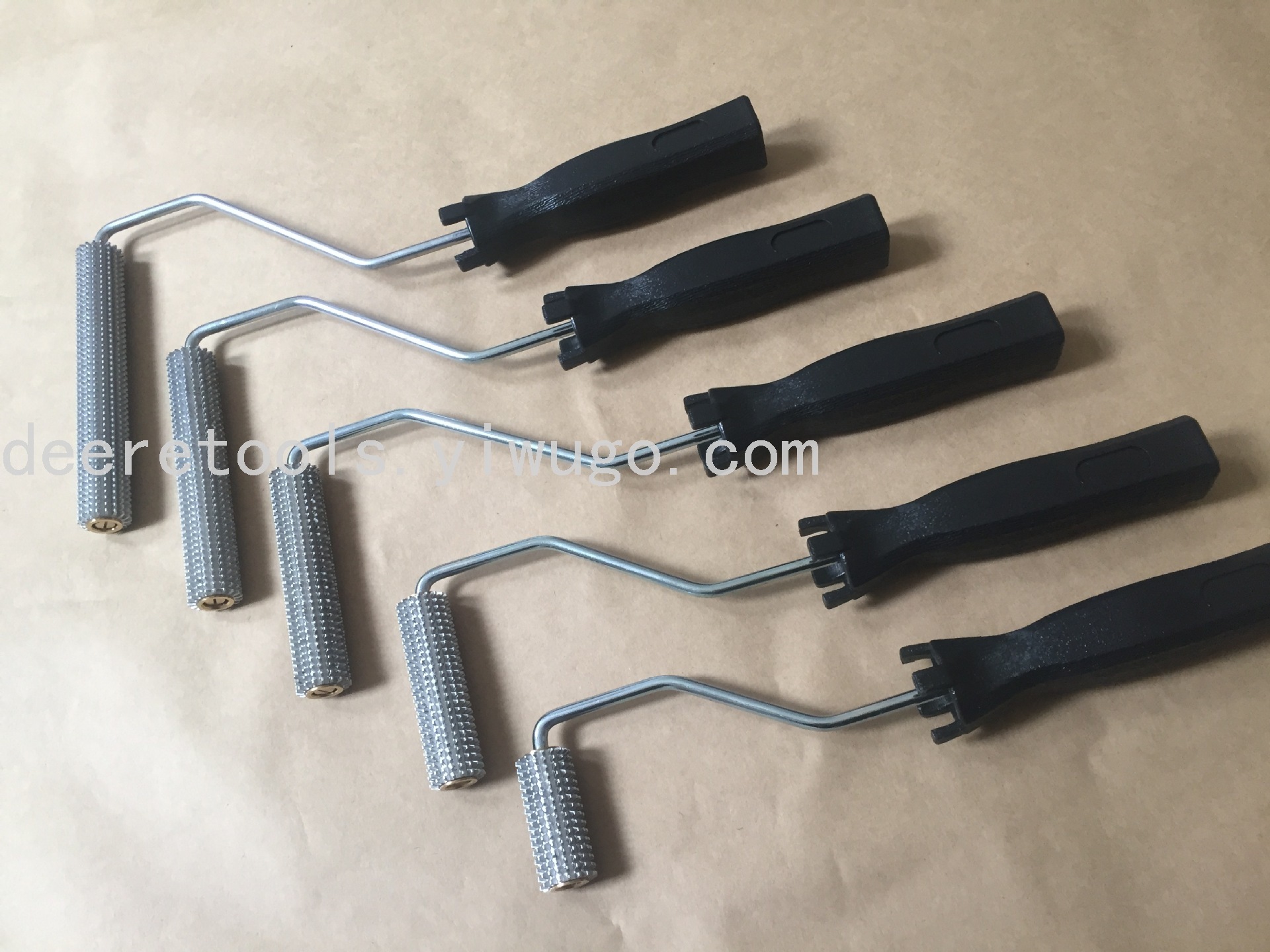 Fiberglass Hand Paste Tool Anti-Foaming Roller Brush Pressure Bubble Resin Bubble Horizontal Grain Diameter Thorn Pattern Aluminum Iron Steel Rolling