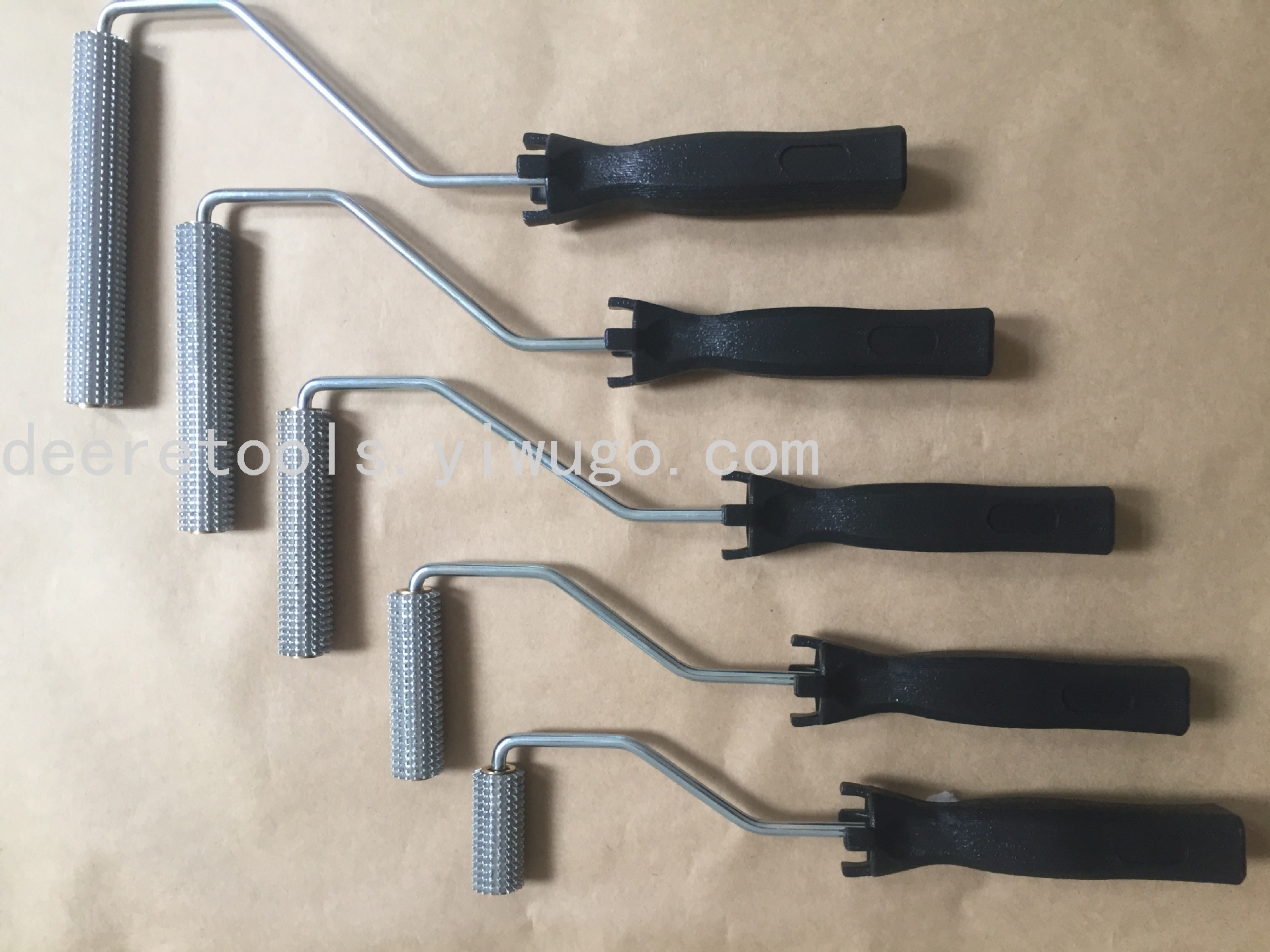Fiberglass Hand Paste Tool Anti-Foaming Roller Brush Pressure Bubble Resin Bubble Horizontal Grain Diameter Thorn Pattern Aluminum Iron Steel Rolling