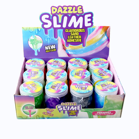Factory Direct Sales Slim Slim Pearlescent Sand Skin Glue Crystal Mud Set Plasticine Colorful Pressure Reduction Toy Mud