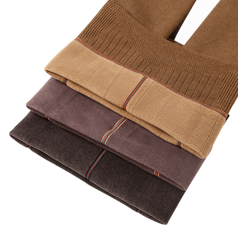Autumn and Winter Hot Products 1900D Cotton Vertical Stripes Leggings Micro Pressure Slimming and Velvet Padded High Waist Pantyhose Female Skin-Color Pantyhose