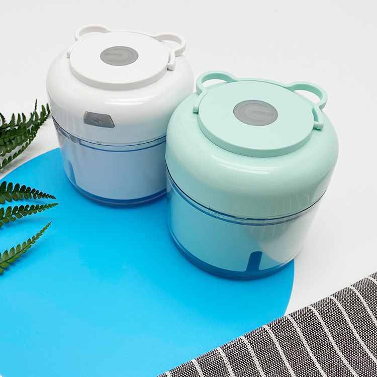 Wireless Electric Garlic Press Garlic Press Kitchen Household Mini Pressure Mashed Garlic Plastic Crushing, Foam Cutting and Garlic Pulling Machine