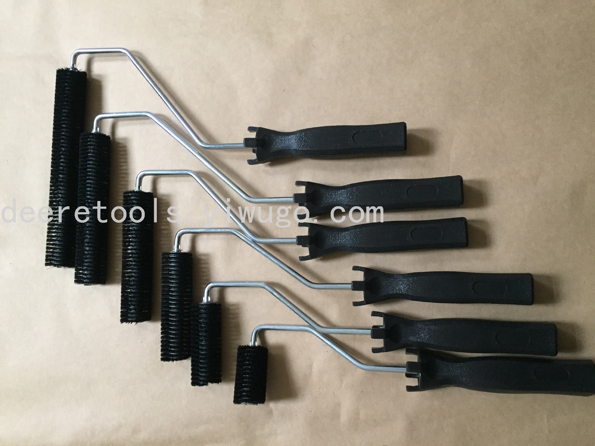Anti-Cylinder New Shengda Brush Resin Pressure Bubble Roll Pig Bristle Spring Roll Fiberglass Hand Paste Tool Pig Hair Roll