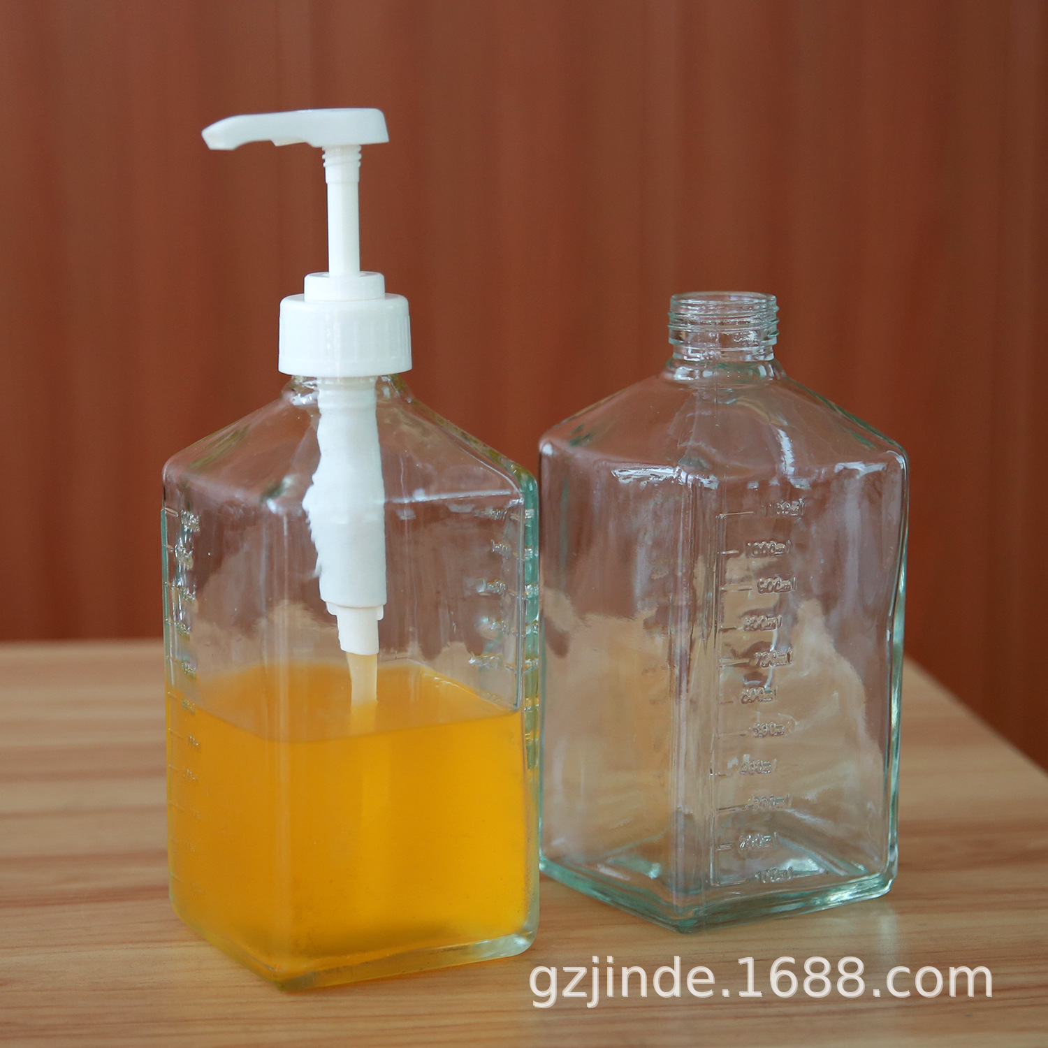 Sugar Quantitative Bottle Wholesale Sugar Pump Bottle Sugar Quantitative 10cc Syrup Quantitative Sugar Pumping Device Glass Hand Pressure Fructose Quantitative