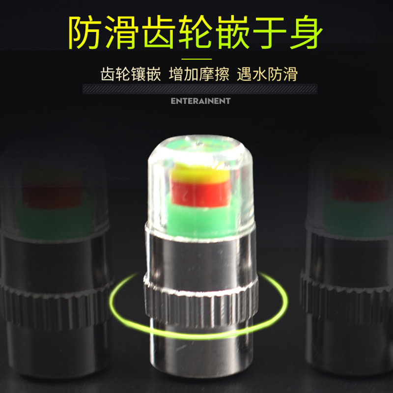 Car Tire Pressure Cover Tire Pressure Detection Warning Valve Cap Metal Valve Stainless Steel Tire Pressure Monitor