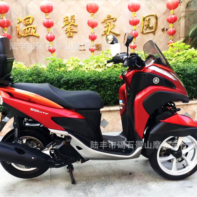 Japan Imported Yamaha Three-Wheel Tricity125cc Large Pedal Motorcycle Cross-Riding Street Sports Car