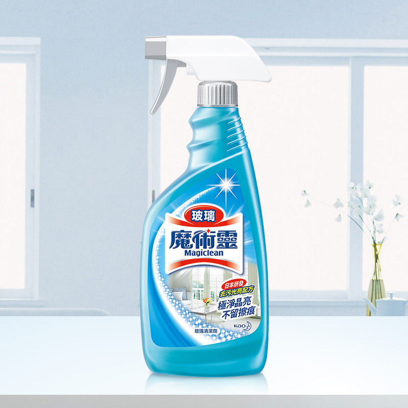 Imported Huawang Magiclean Bathroom Car Glass Cleaner 500ml Strong Decontamination Scale Household Window Cleaning Agent