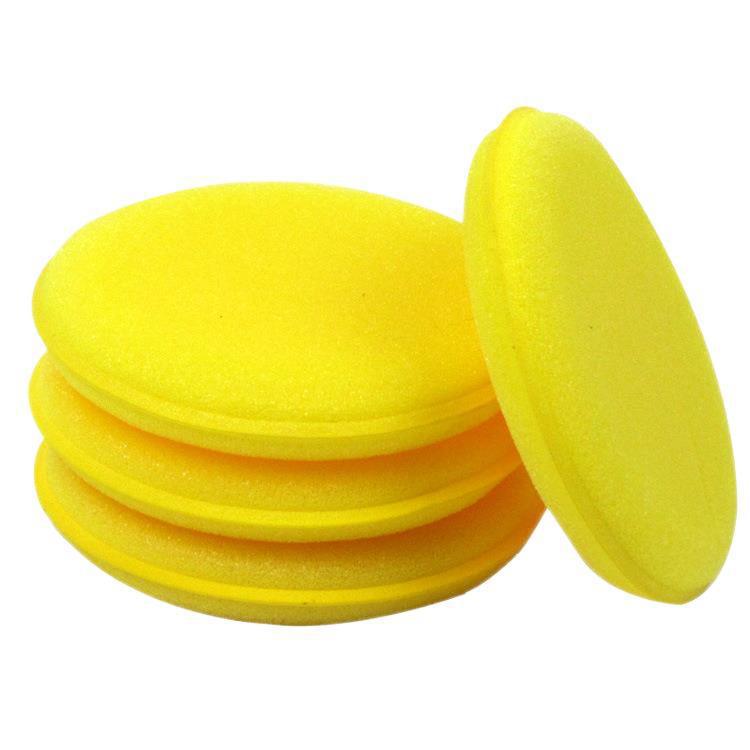 Car Sponge Standard Car Washing Tools Waxing Sponge Waxing Small round Sponge Car Cleaning Sponge 12 Pieces a Pack