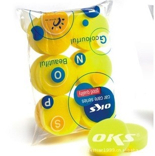 Whole Package Price * 12 Small Sponge 47G Car Special Waxing Sponge round...