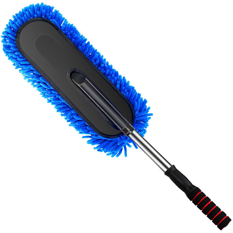 Car Supplies Cleaning Mop Retractable Dust Removal Tools Soft Fur Wax Mop Car Cleaning Set for Home and Car Brush
