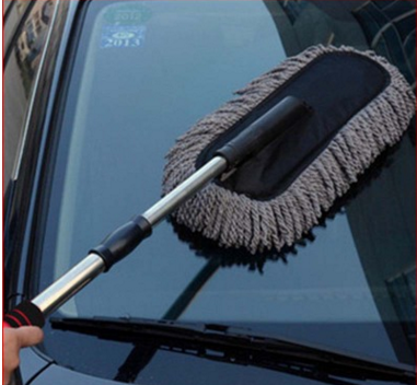 Car Wax Brush Wax Brush Retractable Wax Brush 360 Degrees Flat Retractable Stainless Steel Wax Brush