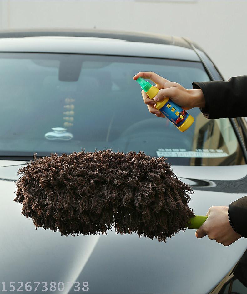 Car wax brush dust duster car extendable swivel lint brush car clean mop
