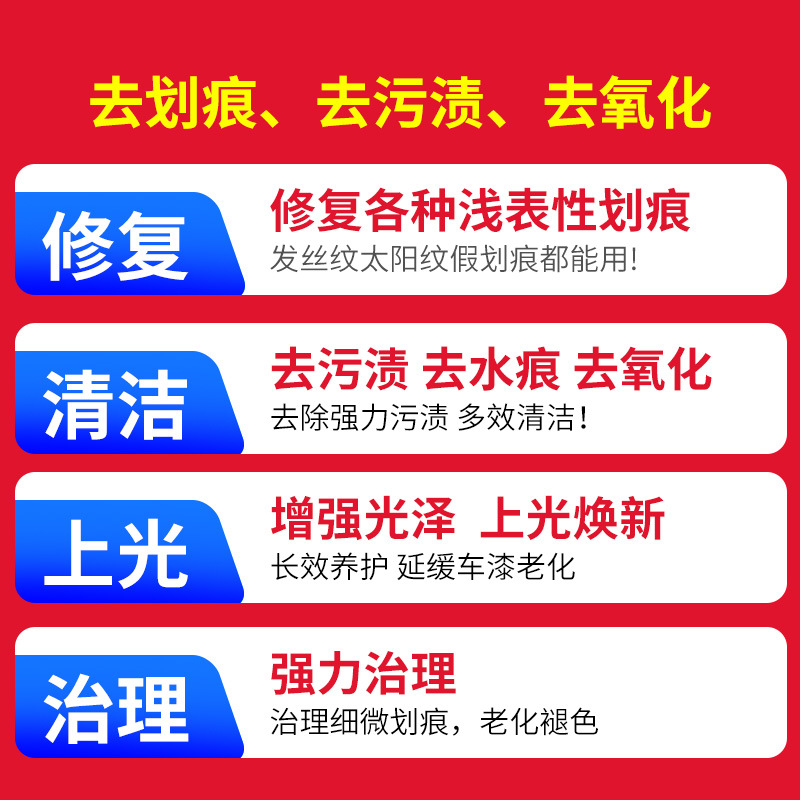 Yicai Mark Removal Abradant Car Paint Scratch Repair Agent Car Mark Scratch Repairing Wax Car Polishing Wax