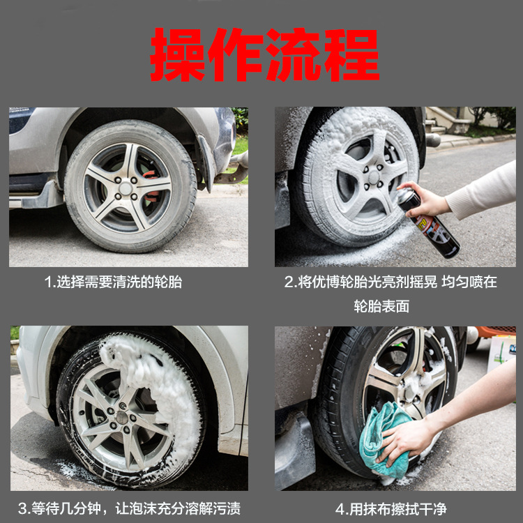 Car Tire Wax Brightener Foam Protective Glaze Cleaning and Maintenance Beauty Anti-Aging Sunscreen Coating