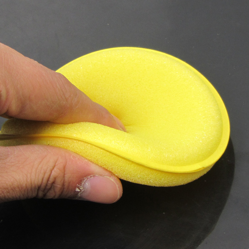Car Sponge Edge Pressing Waxing Sponge Compressed round Waxing Sponge 12 Pieces a Pack of Car Washing Tools