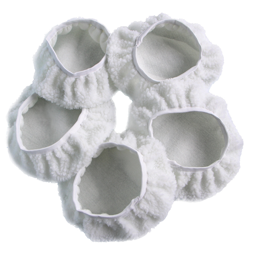 Car Cleaning Supplies Car Wash Polishing Waxing Sleeve 5-6 Inch Microfiber Waxing Sleeve Factory Direct Sales
