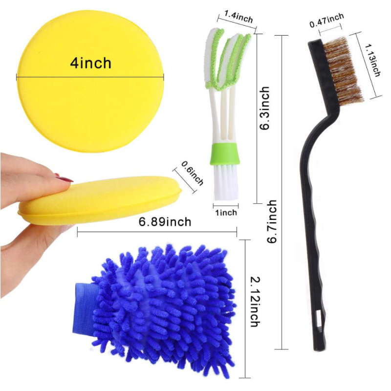 Amazon Hot Sale Car Cleaning Brush Waxing Detail Brush Air Conditioner Air Outlet Cleaning Cleaning products