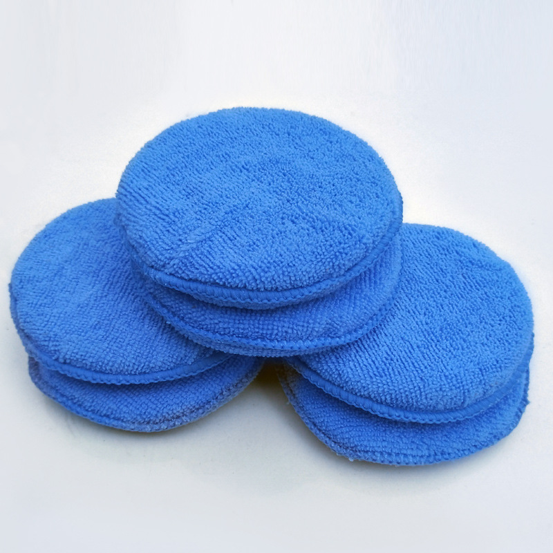 round Waxing Cake Car Wash Waxing Sponge Block Crystal Plated Sponge Polishing Sponge Cleaning Car Wash Tools Supplies