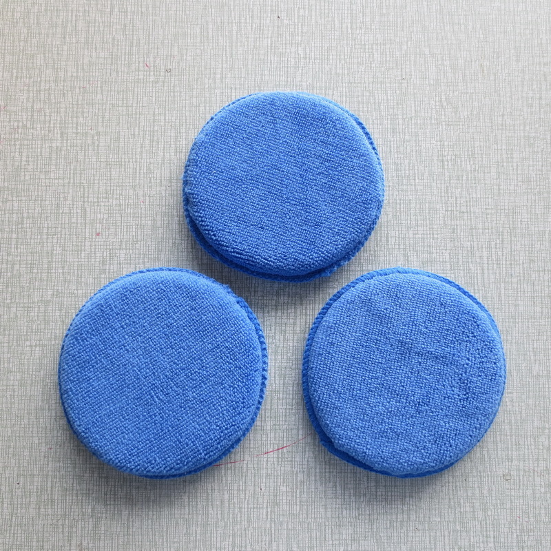 round Waxing Cake Car Wash Waxing Sponge Block Crystal Plated Sponge Polishing Sponge Cleaning Car Wash Tools Supplies