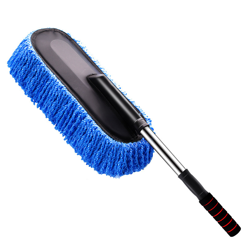 Car Supplies Retractable Nano Fiber Wax Mop Dust Removal Car Wax Brush Car Mop Car Brush Car Wash Cleaning