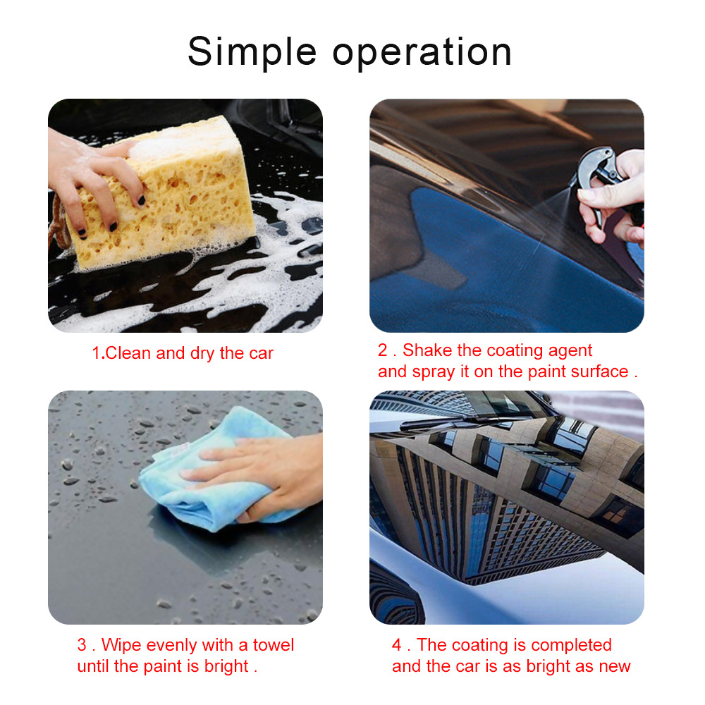 Car Spray Coating Agent Car Paint Coating Agent Nano Micro Crystal Plating Hand Spray Coating Wax