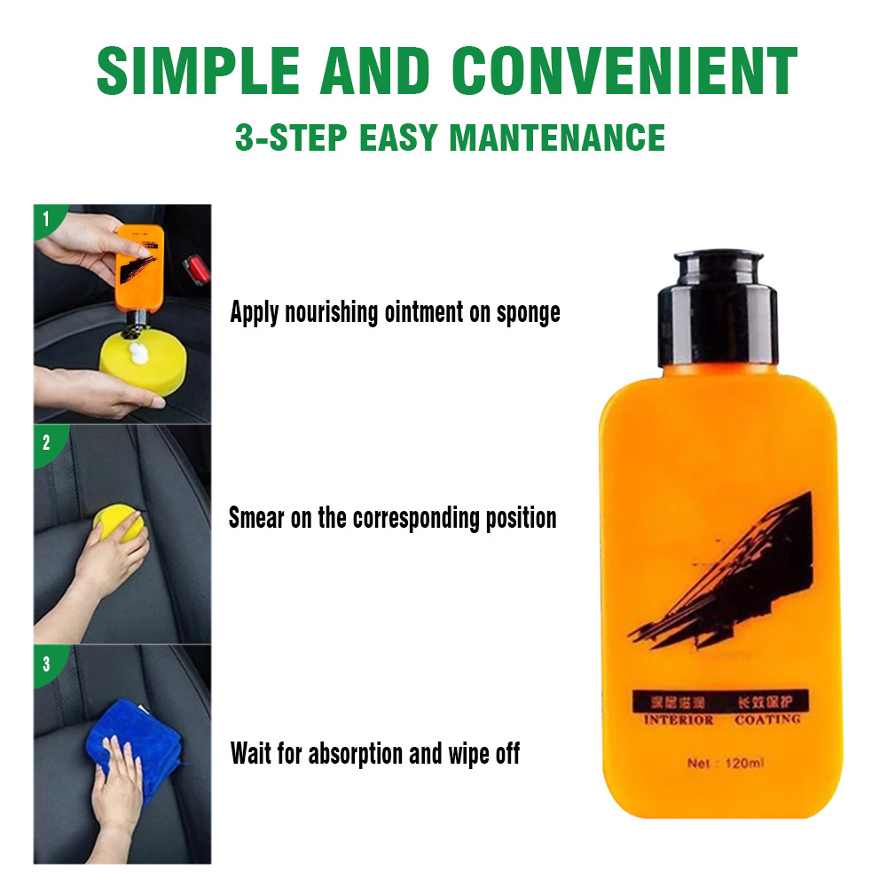 Car Leather Refurbishing Agent Maintenance Agent Curing Wax Leather Dashboard Dustproof Polishing Dashboard Wax Car