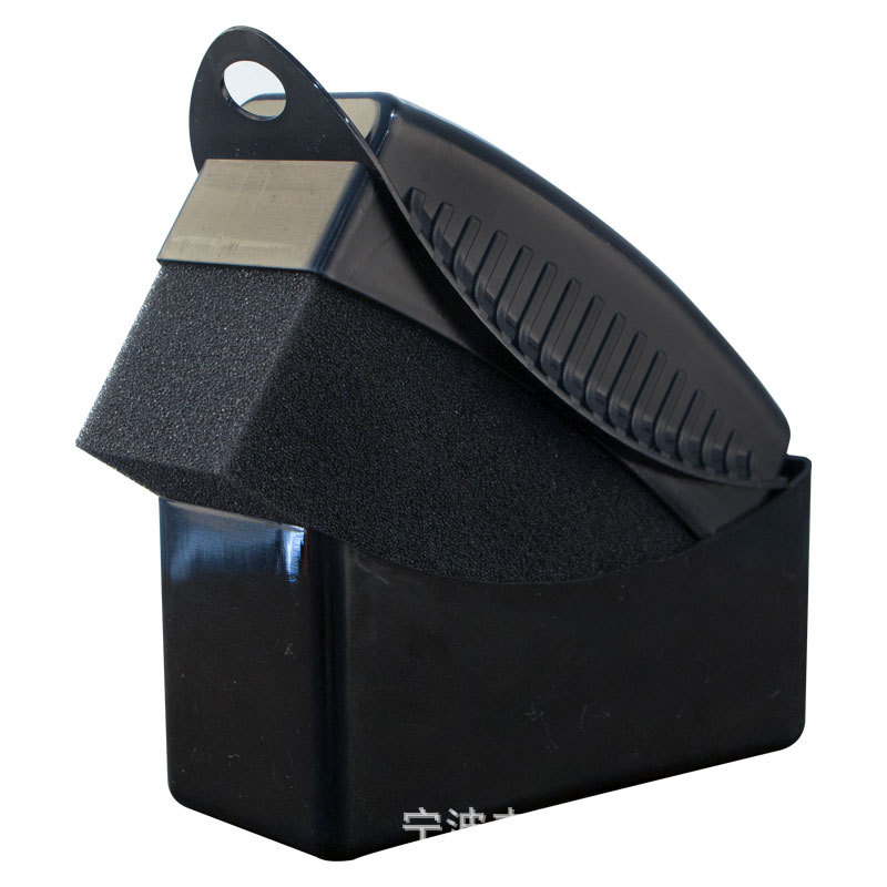 Car with Lid Tire Brush Polishing Waxing Oiling Sponge Brush Interior Corner Waxing Sponge Brush