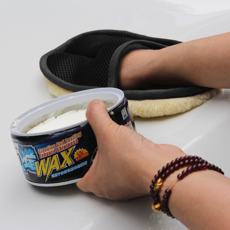 Wool Car Washing Gloves Car Cleaning and Waxing Gloves Cleaning and Polishing Car Supplies Plush Bear Paw Whole