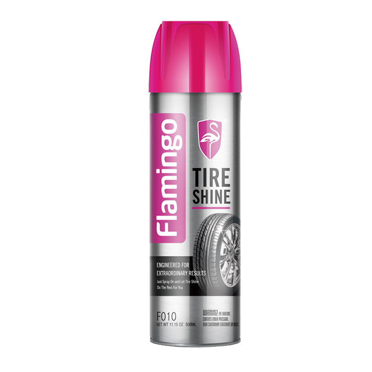 Flamingo Tire Bright Protective Agent Tire Glaze Car Tire Wax Blackening Polish Foam Cleaning Currently Available Whole
